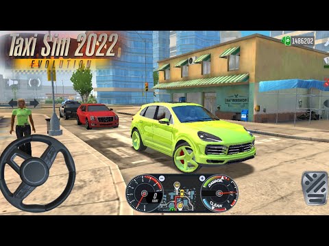 Porsche Cayenne Turbo Taxi Private - Taxi Sim 2020!Driving Miami City Driving Car - Android Gameplay