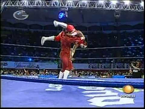 AAA - Octagón vs. Súper Fly vs. Electroshock vs. Nicho, 2009/03/15 [Rey de Reyes semifinal]