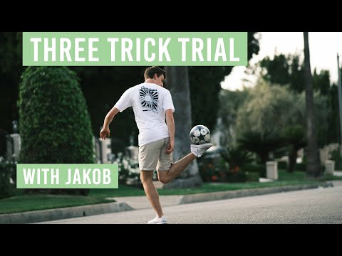 Three Trick Trial #8 - With Jakob in LA! - Football Freestyle