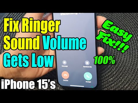 iPhone 15/15 Pro Max: Fix Ringer Sound Volume Gets Low on Incoming Calls - Easy Fix!!!