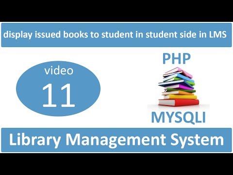 how to display issued books to student in student side in LMS