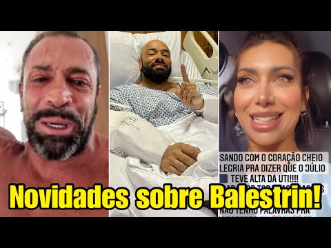 Sardinha e Bia, esposa de balestrin, se emocionam e comentam sobre Balestrin está fora da Uti!