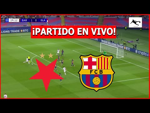 ✅ SLAVIA PRAGA vs BARCELONA EN VIVO 🏆 JUEGA LAMINE YAMAL 🔥 CHAMPIONS LEAGUE