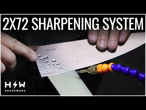 How To: Sharpen a Knife with a 2x72 Belt Grinder