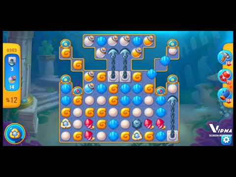 Fishdom. 9363 level no boosters and diamonds. 17 moves