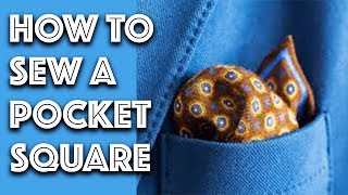 How to Make a Pocket Square | Sew Anastasia