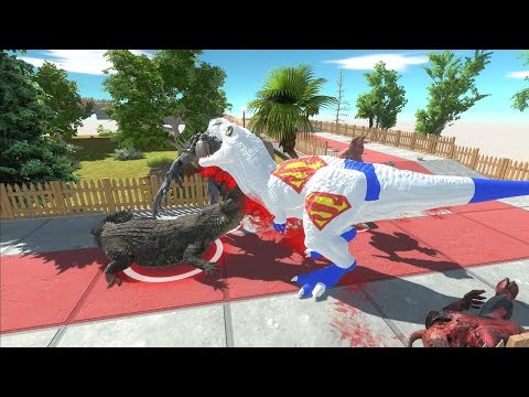 SUPERMAN T REX DEATH RUN - JURASSIC WORLD EVOLUTION