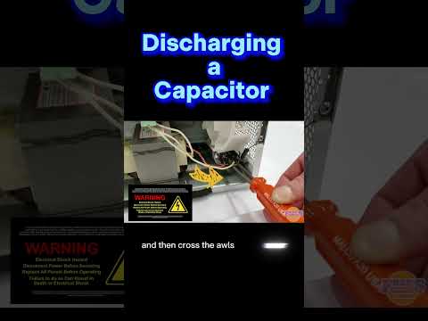 #howto #discharge a #capacitor #safetyfirst #appliancerepair #microwave #training