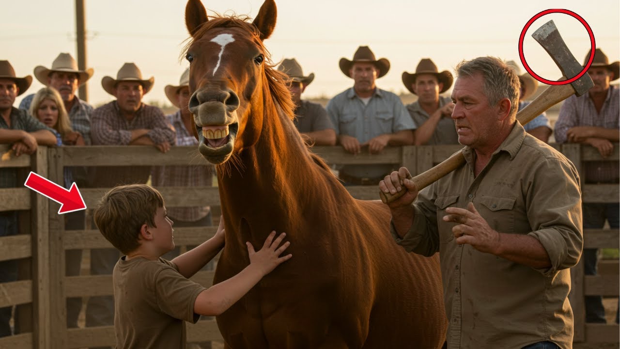 A Stallion Was About to Be Put Down at an Auction, But a Simple Boy Did Something No One Expected...