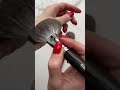 WOBS Пензлик для рум'ян та корекції, скошена плоска W3539, ворс сніжної лисиці