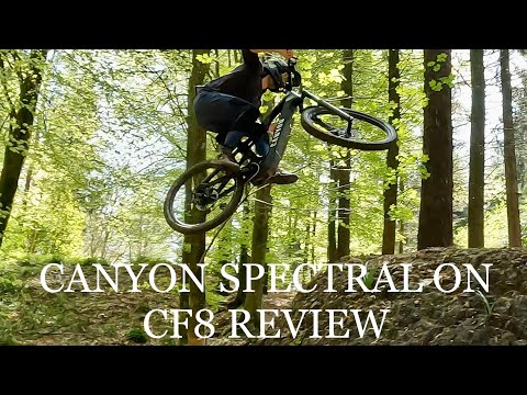 THIS E-MTB DESTROYS BIKE PARKS! Canyon Spectral ON CF8 MTB Rider Review #mtb #emtb