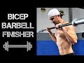 ARM DAY FINISHER 💪 Bicep End-of-Workout Circuit Using a Barbell // FAILURE