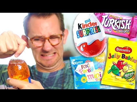AMERICAN TRIES BRITISH SWEETS! Video