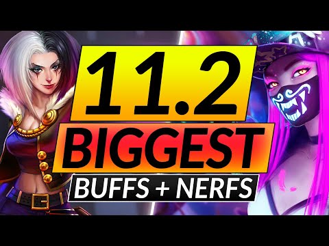 NEW PATCH 11.2 IS HERE - CRAZY Champion BUFFS and NERFS to Abuse - LoL Update Guide