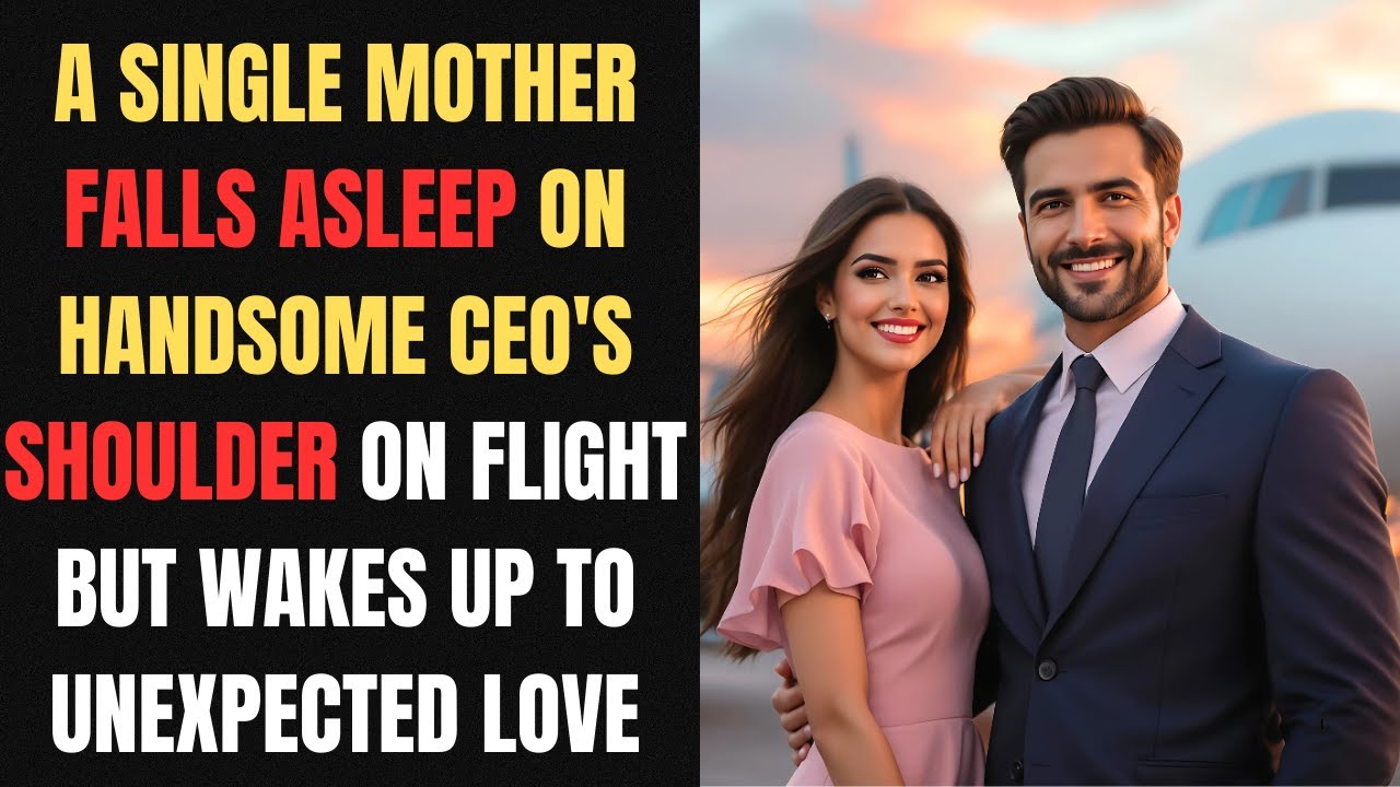 A Single mother falls asleep on handsome CEO's shoulder on flight but wakes up to unexpected love