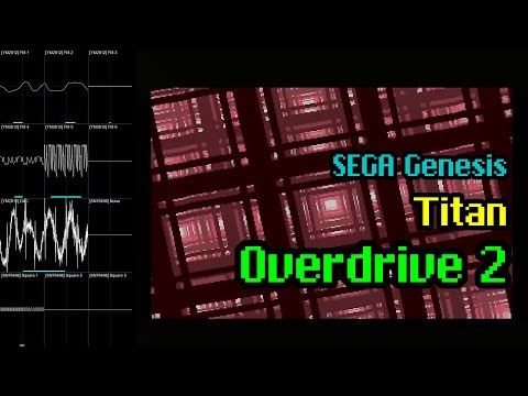Titan - "Overdrive 2" (Sega Genesis, 2017) [Oscilloscope Visualization]