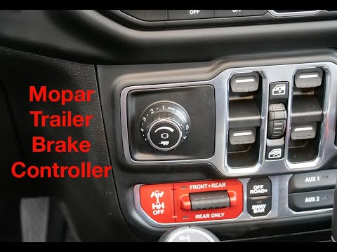 Jeep Gladiator Mopar Trailer Brake Controller Install