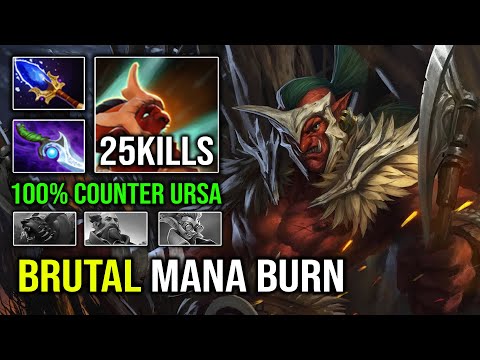 WTF 1st Item Diffusal Mana Burn Machine 1v5 Hyper Carry Troll Warlord EZ Counter Ursa Dota 2