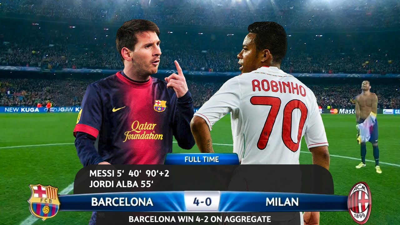 The Day Lionel Messi Singlehandedly Destroyed Robinho and AC Milan