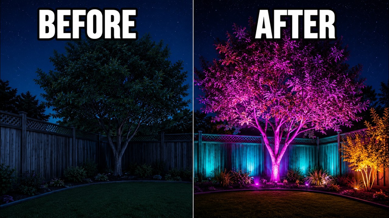 4 Light RGBWW Smart App Controlled Garden Spot Lights
