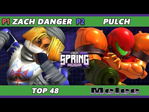 Xanadu Spring Arcadian - Zach Danger (Sheik, Fox) Vs. Pulch (Samus) Smash Melee - SSBM