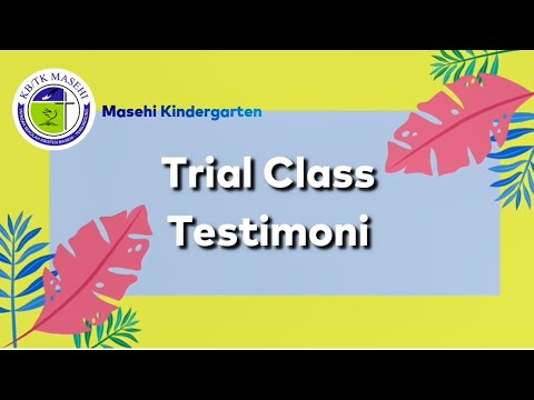 Trial Class Testimoni‼️Masehi Kindergarten✅