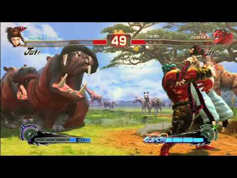 Super Street Fighter IV Hakan vs Juri Gameplay [High Definition]