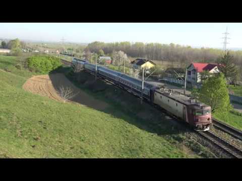 [4K] CFR Calatori EA1 769 with Regio 5432, Suceava Nord - Bacău, near Dolhasca [April, 2020]