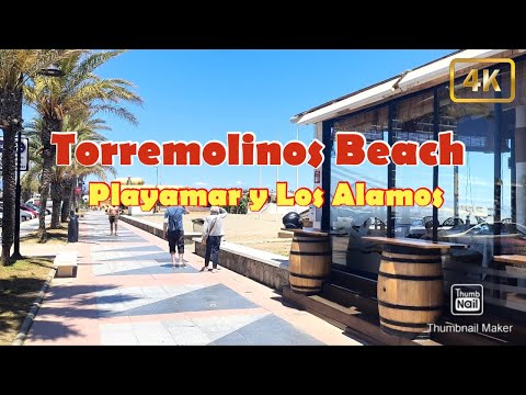 Torremolinos, Spain 2025 🇪🇦 4K Walking Tour | Playamar to Los Alamos | Beaches of Costa del Sol
