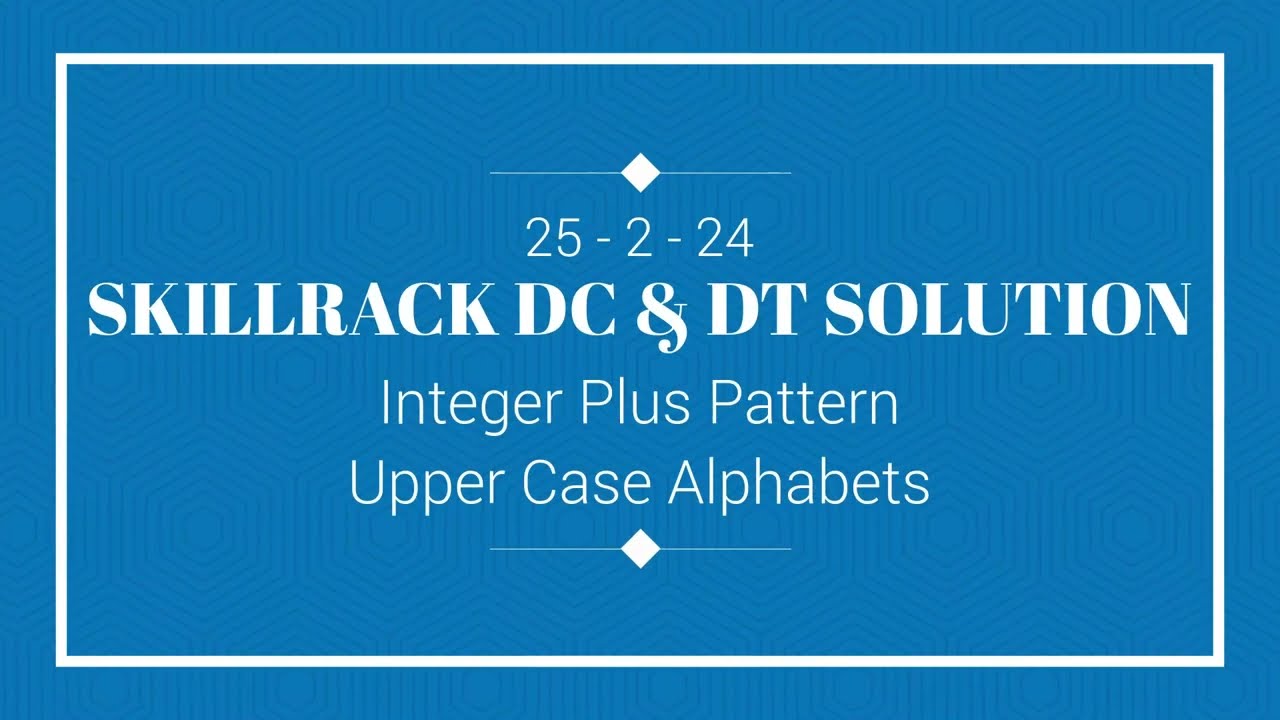 SKILLRACK DAILY CHALLENGE AND DAILY TEST SOLUTION | 25-02 | C++ | Java | Python