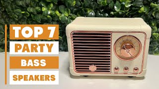 Massive Sound, Deep Bass: 7 Best Party Speakers Reviewed