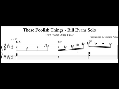 These Foolish Things - Bill Evans