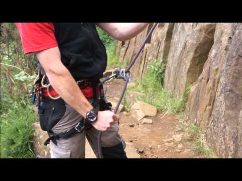 Climbing basics. How to belay