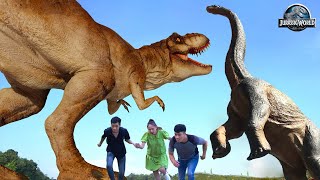 Giant T-rex Attack Scene Ever!| T-rex Chase 2023 | Jurassic Park Fan-Made Film | Dinosaur | Ms.Sandy