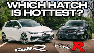 Which R-Rated Hatch Is Best? (Honda Civic Type R vs Volkswagen Golf R 2024 Comparison Review)