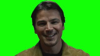Josh Hartnett laughing then gets serious, Trap movie trailer green screen