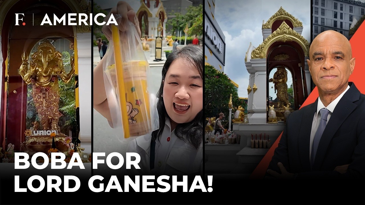 VIRAL: Thailand Devotees Offer Boba Tea To Lord Ganesha, Here's Why | Firstpost America
