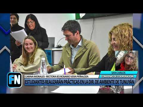 El IES Rosario Vera Peñaloza y el Municipio de Tunuyán firmaron un convenio de cooperación