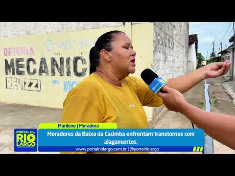 Moradores da Baixa da Cacimba enfrentam alagamentos e cobram ação da Prefeitura