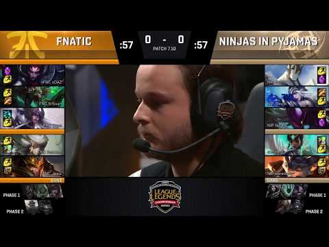 FNC vs NIP Highlights Game 1 | EU LCS SUMMER 2017 | Fnatic vs Ninjas in Pyjamas