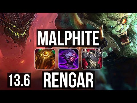 MALPH vs RENGAR (TOP) | 69% winrate, 1/1/12 | KR Master | 13.6