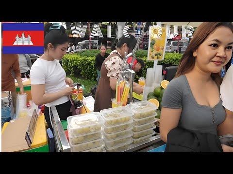 Best Cambodia Street Food Tour 2025 - Relaxing Weekend Walk in Phnom Penh &Beautiful Khmer lifestyle