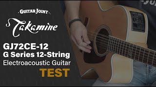 Video thumbnail for Natural Takamine GJ72CE-12 G Series 12-String Electroacoustic Guitar TEST by Guitar Joint