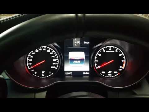 Part of a video titled How to reset electronic handbrake - Mercedes C63 AMG - YouTube