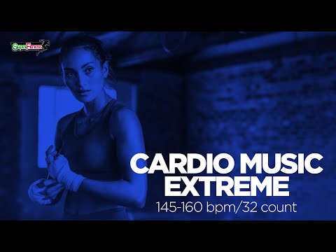 🔥 Cardio Music Extreme – 145–160 BPM / 32 Count (60-Min Session)
