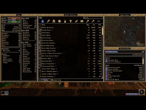 (OpenMW) Inventory UI overhaul showcase