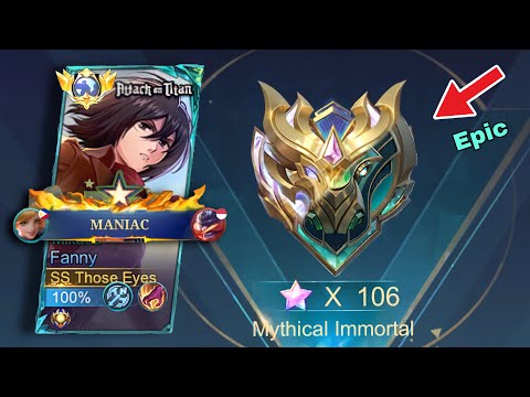 MANIAC!! NEW SEASON FANNY UNSTOPPABLE DAMAGE! - MLBB