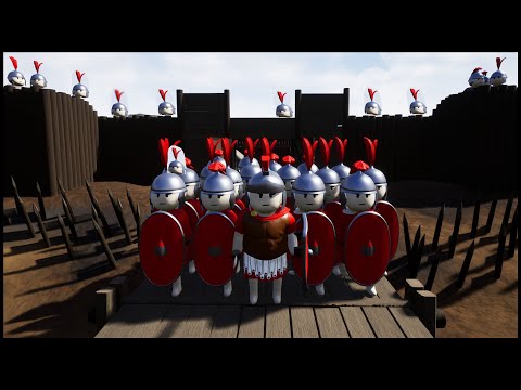Siege of Caesar's Castle Walls! - ShieldWall Battle Simulator