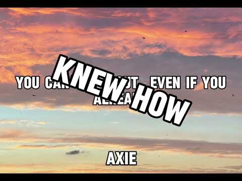 AXIE - That’s What I Do (lyrics)