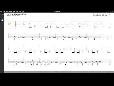 Se Bastasse Una Canzone (Eros Ramazzotti),Tablatura e base Senza Basso - Backing bass track  NO BASS